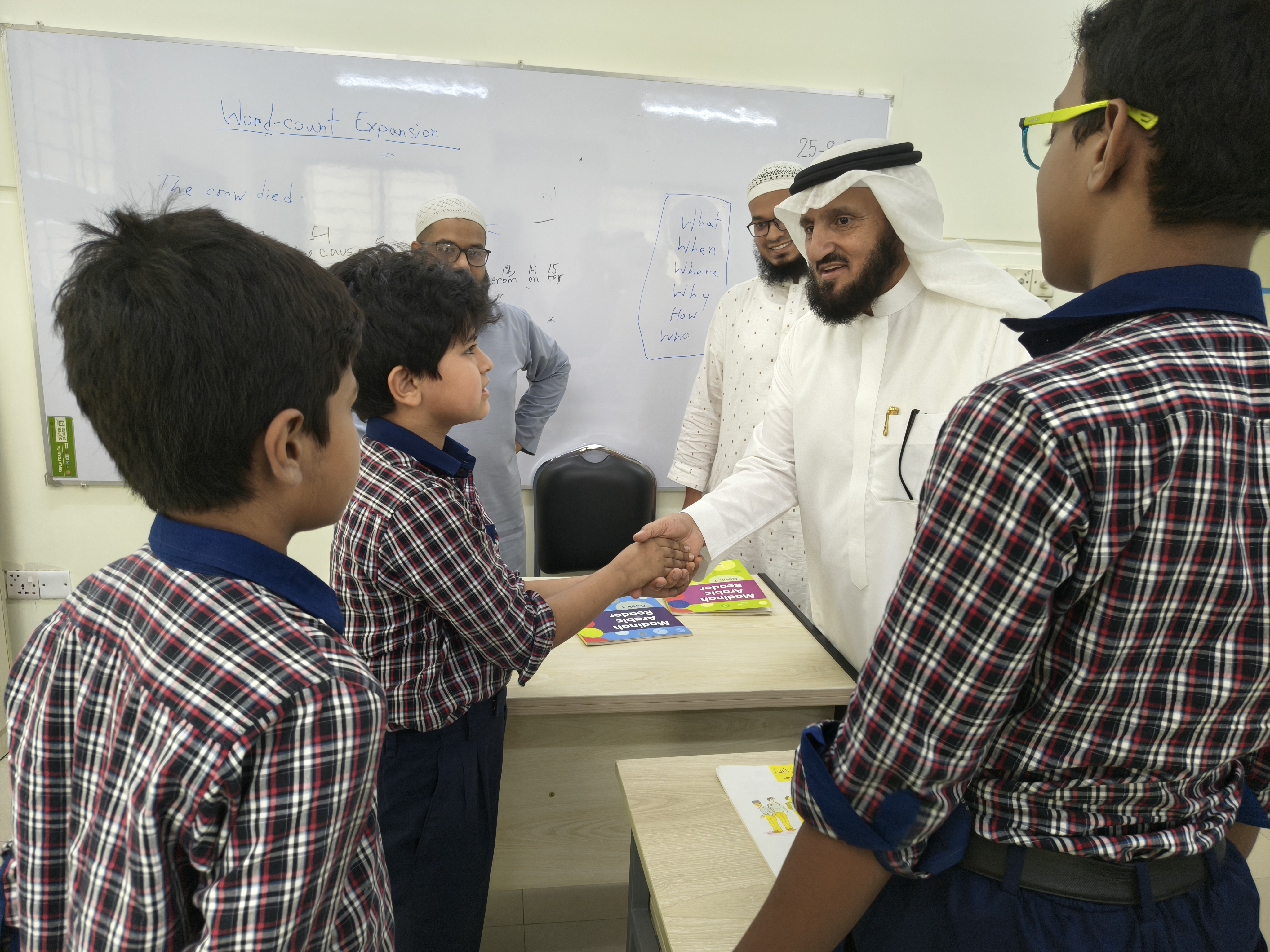 Dr. Abdullah Faisal Al-Zahrani visited our school with the aim of further enriching and developing Islamic culture.